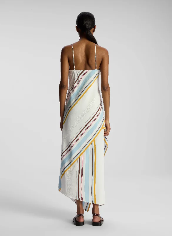 Lauren Striped Midi Dress
