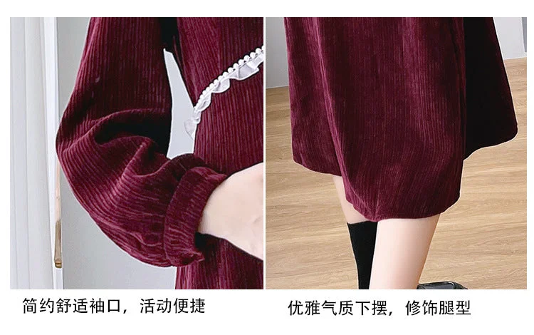 NiDELL Autumn Clothes for Pregnant Women Dress . New Fashion Temperament High Waist Maternity Dress Loose out Autumn and Winter Long Dress Autumn NiDELL Autumn Clothes for Pregnant Women Dress . New Fashion Temperament High Waist Maternity Dress Loose out Autumn and Winter Long Dress Autumn