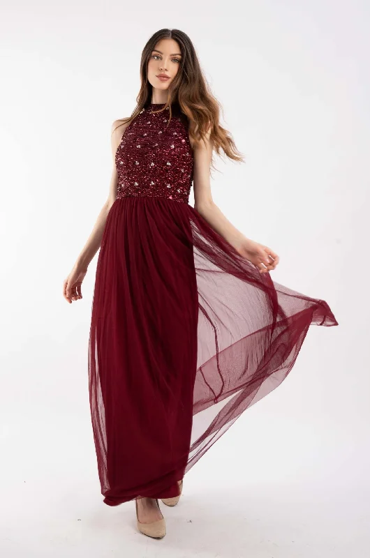 Gui Burgundy Bridesmaid Dress
