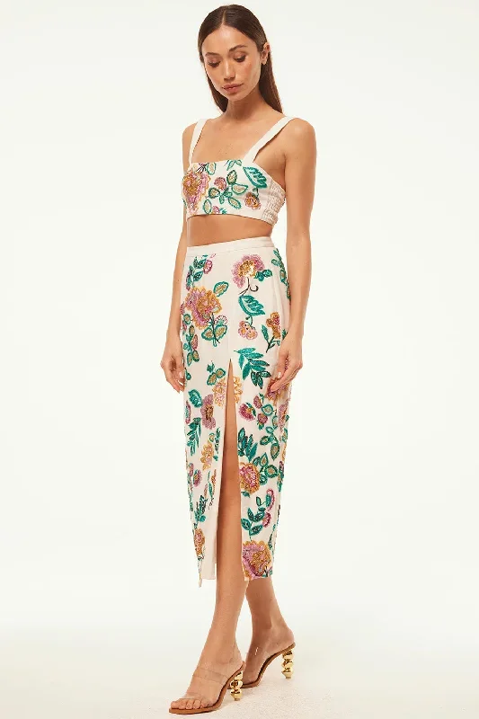 Malika Paisley Floral Embroidery